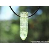 Heliodor (Beryll) XXL Schmuckstein / Kristallstab gebohrt - AAA-Sonderqualit&auml;t - Rarit&auml;t - Handarbeit - ca. 4,3 cm x 1,2 cm x 1 cm