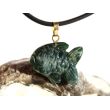 Moosachat grün "Fisch" Schmuckstein Anhänger Öse - ca. 2,4 cm x 1,9 cm x 0,7 cm