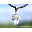 Herkimer Diamant Doppelender Kristall Anh&auml;nger Silber&ouml;se - AA-Sonderqualit&auml;t - Rarit&auml;t - ca. 3,3 cm x 1,6 cm x 1,4 cm