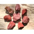 Jaspis rot Wassersteine-Sonderqualit&auml;t / Rohsteine extra angetrommelt - ca. 50 g (GKS)