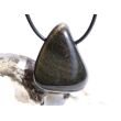 Goldobsidian Trommelstein / Schmuckstein gebohrt - AA-Sonderqualität - ca. 3,3 cm x 2,7 cm x 1,6 cm