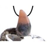 Hydrogrossular (Granat) XXL Trommelstein gebohrt -...