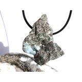 Larimar XXL Rohstein gebohrt  (Pektolith blau) -...