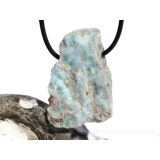 Larimar XXL Rohstein gebohrt  (Pektolith blau) -...