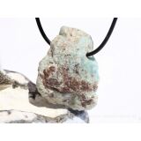 Larimar XXL Rohstein gebohrt  (Pektolith blau) - Rarit&auml;t - ca. 4 cm x 3,3 cm x 1,6 cm