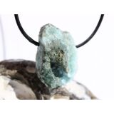 Larimar Rohstein gebohrt  (Pektolith blau) - Rarit&auml;t...