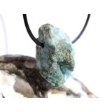 Larimar Rohstein gebohrt  (Pektolith blau) - Rarit&auml;t...