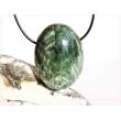 Seraphinit (Klinochlor) XXL Trommelstein gebohrt - AA-Sonderqualität - ca. 4,3 cm x 3,2 cm x 2,3 cm