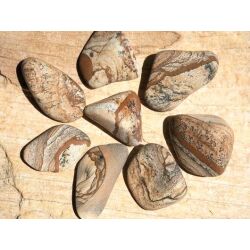 Landschaftsjaspis Wassersteine-Sonderqualit&auml;t / Trommelsteine roh - ca. 100 g (GKS)