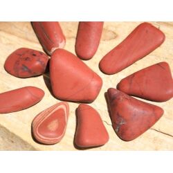 Jaspis rot Wassersteine-Sonderqualit&auml;t / Trommelsteine roh - ca. 100 g (GKS)