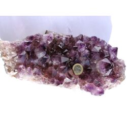 Amethyst Kristallstufe / Ladestufe mitteldunkel (Brasilien) - AA-Sonderqualität - ca. 30 cm x 12 cm x 8 cm