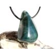 Moosachat gr&uuml;n XL Schmuckstein / Trommelstein gebohrt - Sonderqualit&auml;t - ca. 3,8 cm x 2,5 cm x 1,8 cm