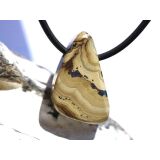 Schalenblende Schmuckstein / Scheibenstein gebohrt...