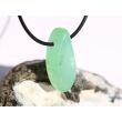 Chrysopras Schmuckstein / Scheibenstein gebohrt - Rarität - Handarbeit - AA-Sonderqualität - ca. 3,1 cm x 1,4 cm x 0,9 cm