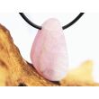 Kunzit rosa (Spodumen) Trommelstein gebohrt - Rarität - ca. 3,1 cm x 1,9 cm x 1 cm (Fairer Handel / GKS)