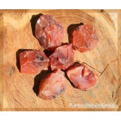Karneol natur (Carneol) Wassersteine-A-Sonderqualität / Rohsteine extra angetrommelt - ca. 100 g
