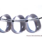 Bergkristall Trommelsteine gebohrt - AA-Sonderqualit&auml;t - ca. 3 - 3,3 cm / ca. 15 g/St