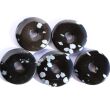 Schneeflockenobsidian Donut Edelstein 40 mm (6 mm stark)