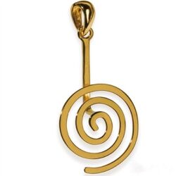 Donuthalter "Spirale" - 925iger Silber, vergoldet, glänzend für 40 mm Donuts