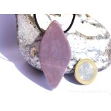 Lavendel-Jade (Jadeit) XXXL Schmuckstein / Scheibenstein gebohrt - Sonderqualität - Handarbeit - ca. 5,9 cm x 2,8 cm x 0,6 cm (Lavendeljade)