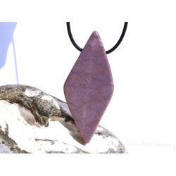 Lavendel-Jade (Jadeit) XXXL Schmuckstein / Scheibenstein gebohrt - Sonderqualität - Handarbeit - ca. 6,4 cm x 2,8 cm x 0,6 cm (Lavendeljade)