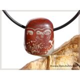 Porzellanit Trommelstein gebohrt - Sonderqualität -...