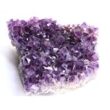 Amethyst Kristallstufe / Ladestufe mitteldunkel (Brasilien) - AA-Sonderqualit&auml;t - ca. 18 cm x 17 cm x 6,5 cm