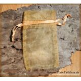 Organzabeutel gold mit Kordel, klein, ca. 6 cm x 10 cm