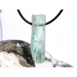 Aquamarin aquablau natur (Beryll) XL Kristallstab / Schmuckstein gebohrt - AA-Sonderqualität - Rarität - Handarbeit - ca. 3,9 cm x 1,1 cm x 1 cm