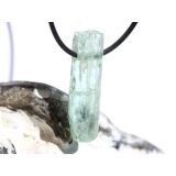 Aquamarin aquablau natur (Beryll) XL Kristallstab / Schmuckstein gebohrt - AA-Sonderqualität - Rarität - Handarbeit - ca. 3,9 cm x 1,1 cm x 1 cm