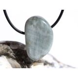 Quarz-Katzenauge (Aqualith, Schillerquarz) Trommelstein gebohrt - Sonderqualität - ca. 3 cm x 1,9 cm x 1,4 cm