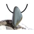 Quarz-Katzenauge (Aqualith, Schillerquarz) Trommelstein gebohrt - Sonderqualität - ca. 3,5 cm x 1,8 cm x 1,2 cm