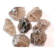 Rauchquarz hell / mitteldunkel Wassersteine-Sonderqualität / Rohsteine extra angetrommelt - ca. 100 g - Restbestand -