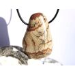 Landschaftsjaspis XXL Trommelstein gebohrt - Sonderqualität - ca. 4,9 cm x 3,1 cm x 1,5 cm