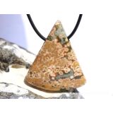 Ozeanachat XXL Schmuckstein Cabochon / Scheibenstein gebohrt (Ozeanchalcedon / Ozeanjaspis) - Sonderqualität - ca. 4,6 cm x 3,9 cm x 0,9 cm