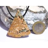 Ozeanachat XXL Schmuckstein Cabochon / Scheibenstein gebohrt (Ozeanchalcedon / Ozeanjaspis) - Sonderqualität - ca. 4,6 cm x 3,9 cm x 0,9 cm