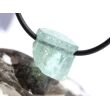 Aquamarin aquablau natur (Beryll) Kristallstab / Schmuckstein gebohrt - AA-Sonderqualität - Rarität - Handarbeit - ca. 1,4 cm x 1,4 cm x 1,4 cm