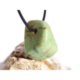 Chrysopras Schmuckstein / Trommelstein gebohrt - ca. 2,8...