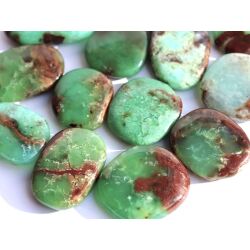 Chrysopras XXL Scheibensteine - sch&ouml;ne Qualit&auml;t - Rarit&auml;t - ca. 3,8 - 4,3 cm / ca. 25-28 g/St