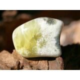 Prehnit gelb XXL Trommelstein / Handschmeichler - ca. 3,9...