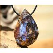 Boulderopal (Edelopal) XXL Schmuckstein gebohrt - Rarität - Sonderqualität - Handarbeit - ca. 4,4 cm x 3,3 cm x 1,6 cm (GKS)
