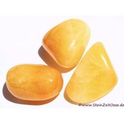Calcit orange (Orangencalcit) XXL Trommelsteine - Sonderqualit&auml;t - ca. 4 - 4,7 cm / ca. 36-38g/St