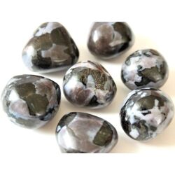 Gabbro Trommelsteine - sch&ouml;ne Qualit&auml;t - ca. 2,8 - 3,5 cm / ca. 26 - 32 g/St