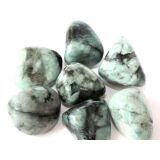 Smaragd Trommelsteine (Beryll) - ca. 2,8 - 3,2 cm / ca....