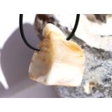 Opalholz / Holzopal / versteinertes Holz opalisiert XL Trommelstein gebohrt - Sonderqualit&auml;t - ca. 3,9 cm x 3,2 cm x 2,1 cm