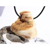 Opalholz / Holzopal / versteinertes Holz opalisiert XXL Trommelstein gebohrt - Sonderqualit&auml;t - ca. 4 cm x 4 cm x 1,5 cm