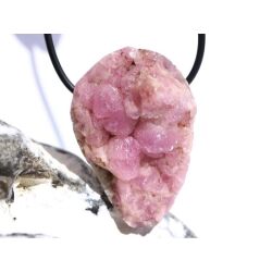 Kobaltcalcit / Kobaltdolomit XXL Schmuckstein / Kristallstufe gebohrt - Rarit&auml;t - AA-Sonderqualit&auml;t - Handarbeit - ca. 4,2 cm x 2,9 cm x 2,4 cm (GKS)