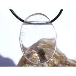 Bergkristall XXL Schmucksteine / Scheibensteine gebohrt - AA-Sonderqualität - ca. 4 cm x 3 cm x 0,9 cm