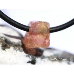 Topas Imperial rosa Kristallstab natur gebohrt (Rohstein) - Rarität - AA-Sonderqualität - ca. 0,8 cm x 0,9 cm x 0,8 cm