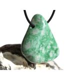 Jadeit (Jade / Burmajade) grün XXL Schmuckstein / Trommelstein gebohrt - Sonderqualität - Handarbeit - ca. 4,3 cm x 3,7 cm x 1,3 cm
